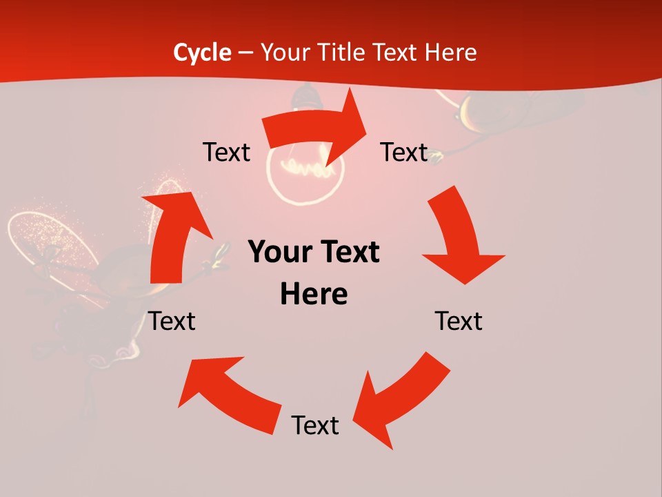A Powerpoint Presentation With A Red Background PowerPoint Template