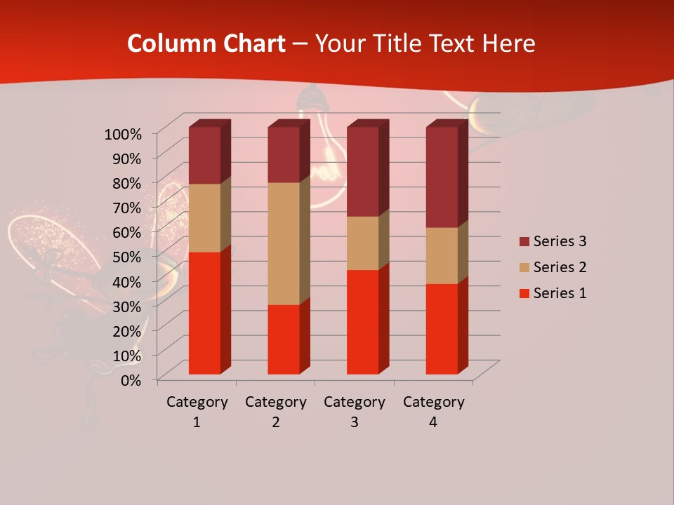 A Powerpoint Presentation With A Red Background PowerPoint Template