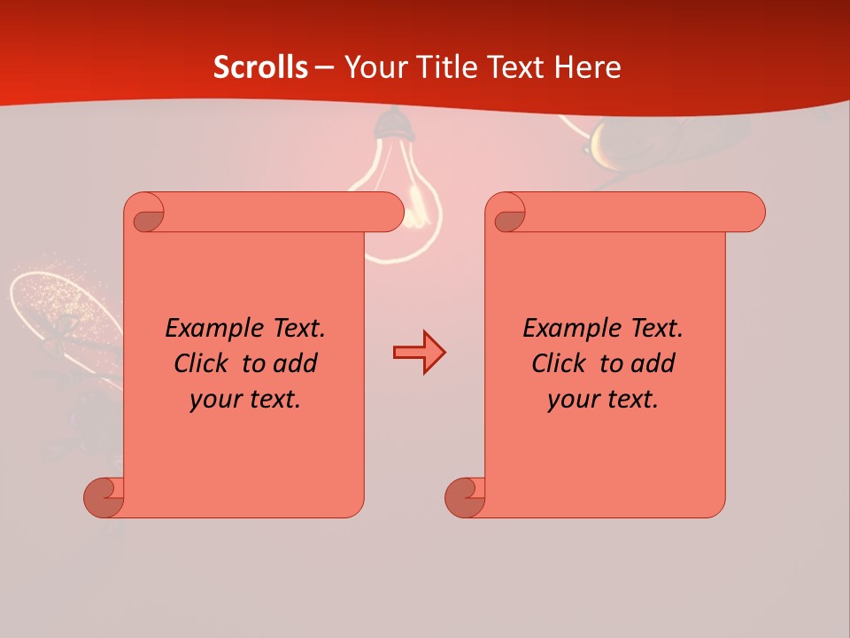 A Powerpoint Presentation With A Red Background PowerPoint Template