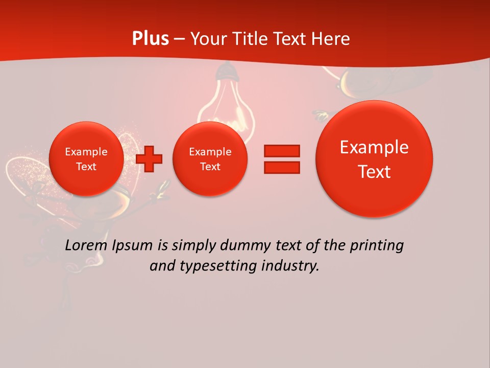 A Powerpoint Presentation With A Red Background PowerPoint Template