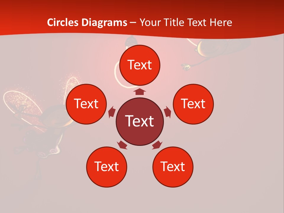 A Powerpoint Presentation With A Red Background PowerPoint Template