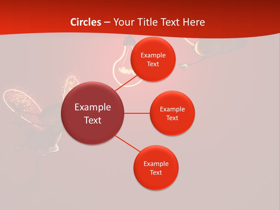 A Powerpoint Presentation With A Red Background PowerPoint Template