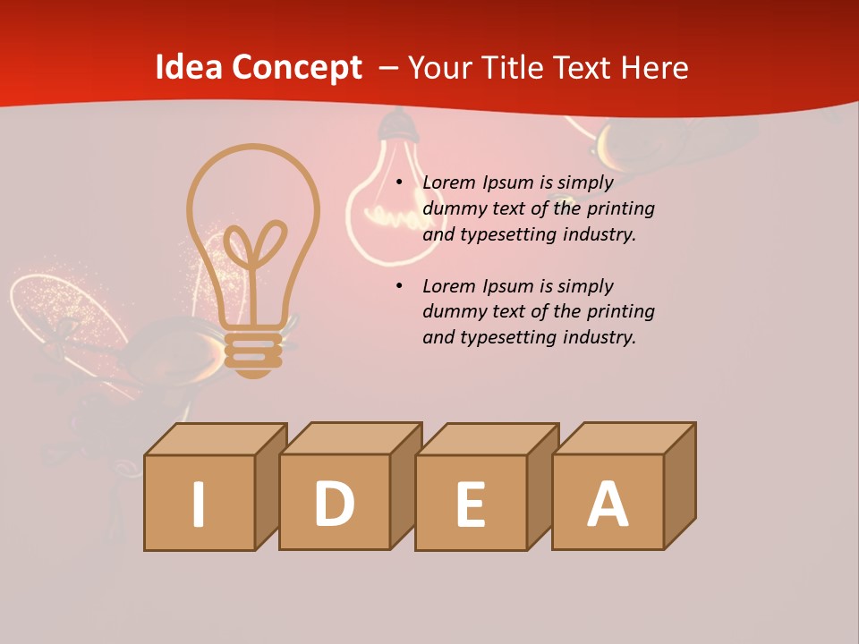 A Powerpoint Presentation With A Red Background PowerPoint Template