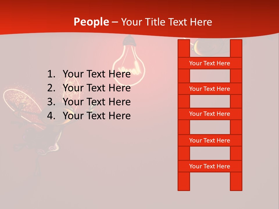 A Powerpoint Presentation With A Red Background PowerPoint Template