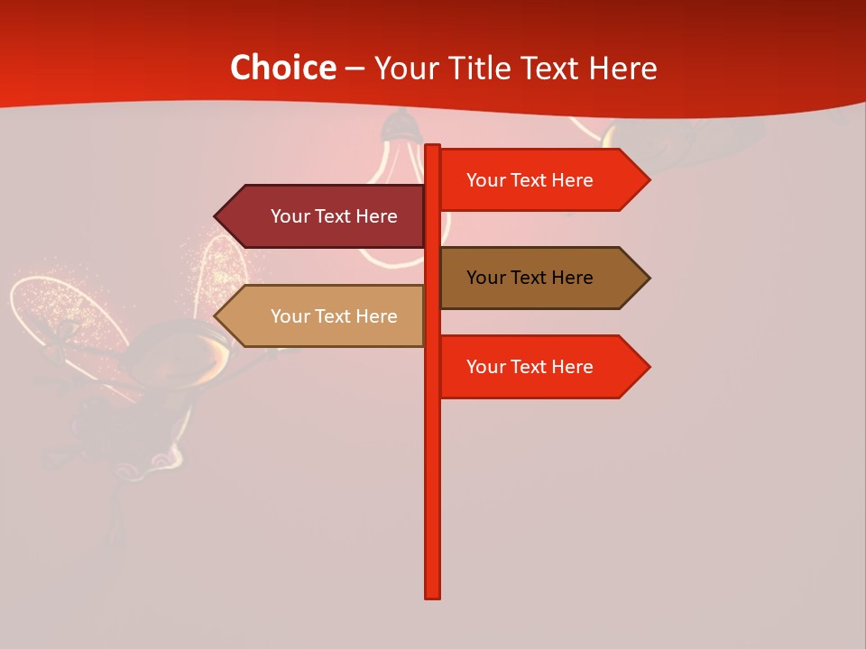 A Powerpoint Presentation With A Red Background PowerPoint Template
