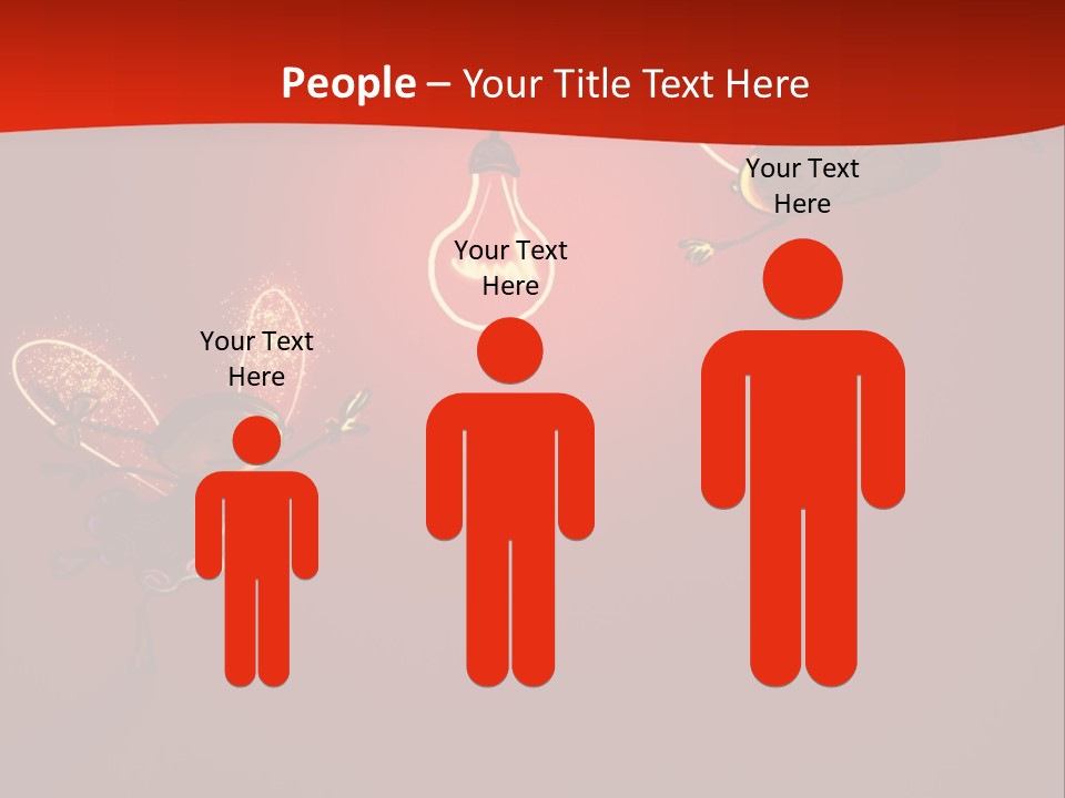 A Powerpoint Presentation With A Red Background PowerPoint Template