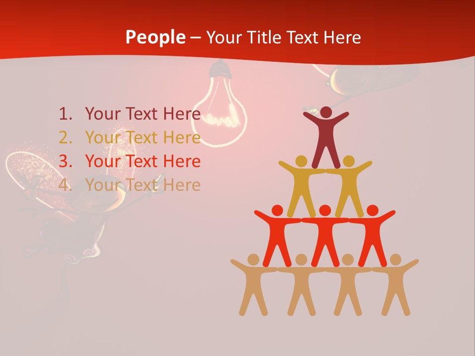 A Powerpoint Presentation With A Red Background PowerPoint Template