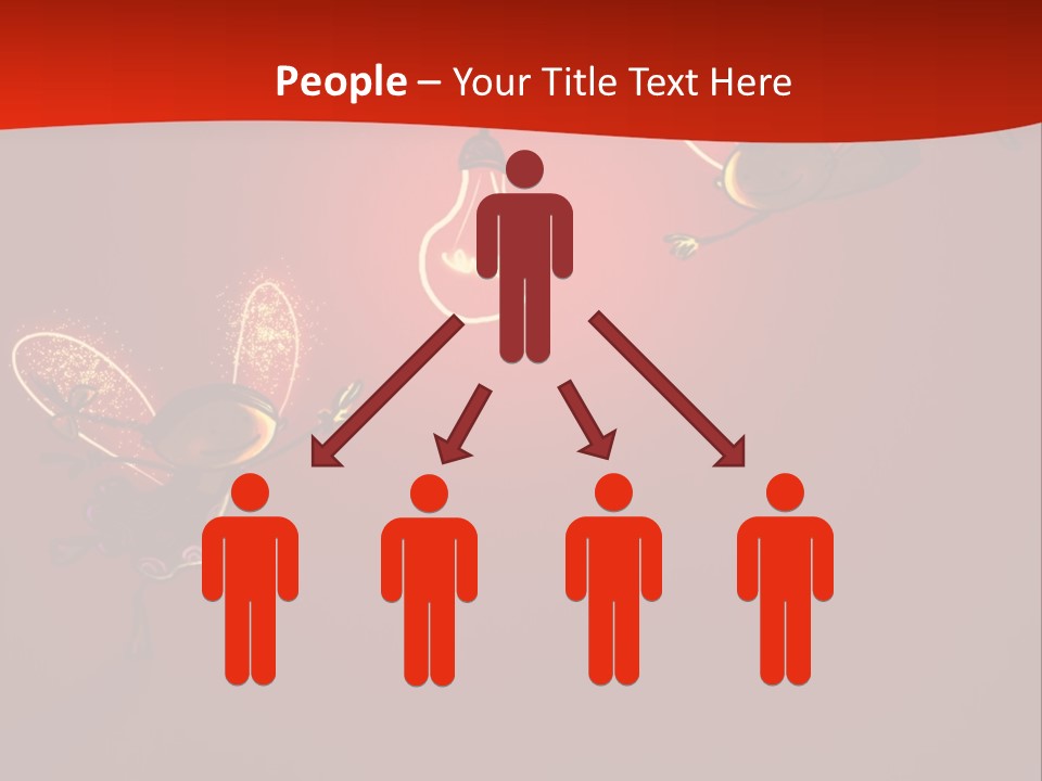 A Powerpoint Presentation With A Red Background PowerPoint Template