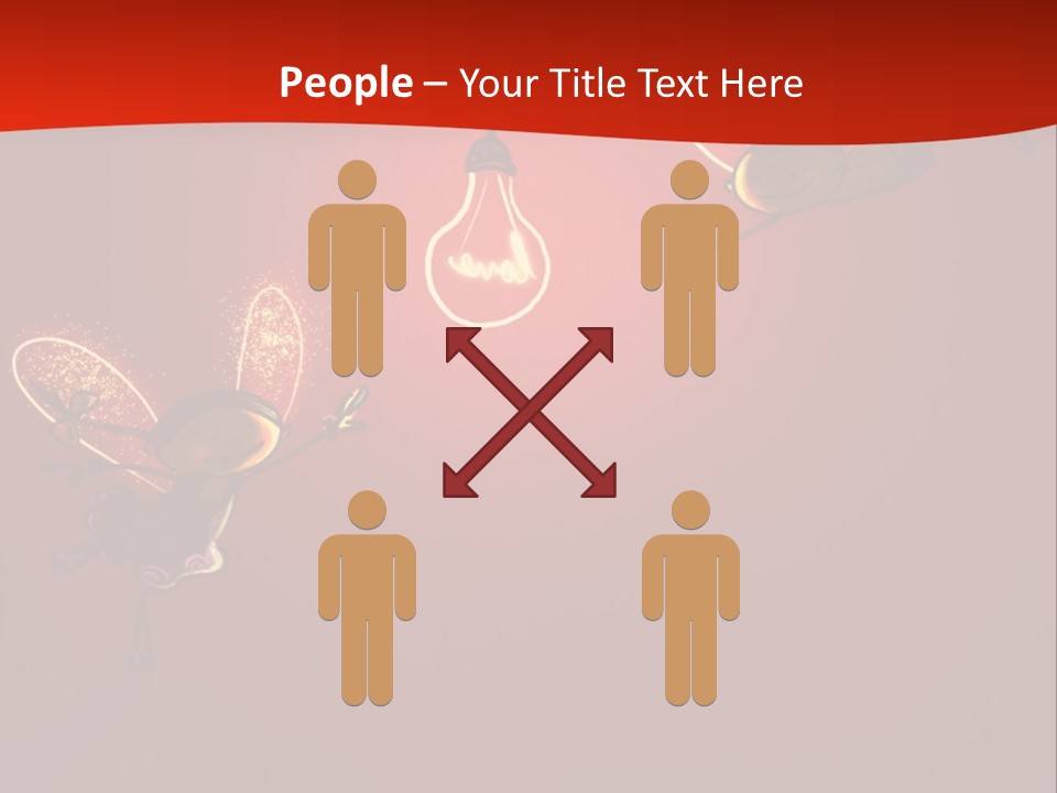 A Powerpoint Presentation With A Red Background PowerPoint Template
