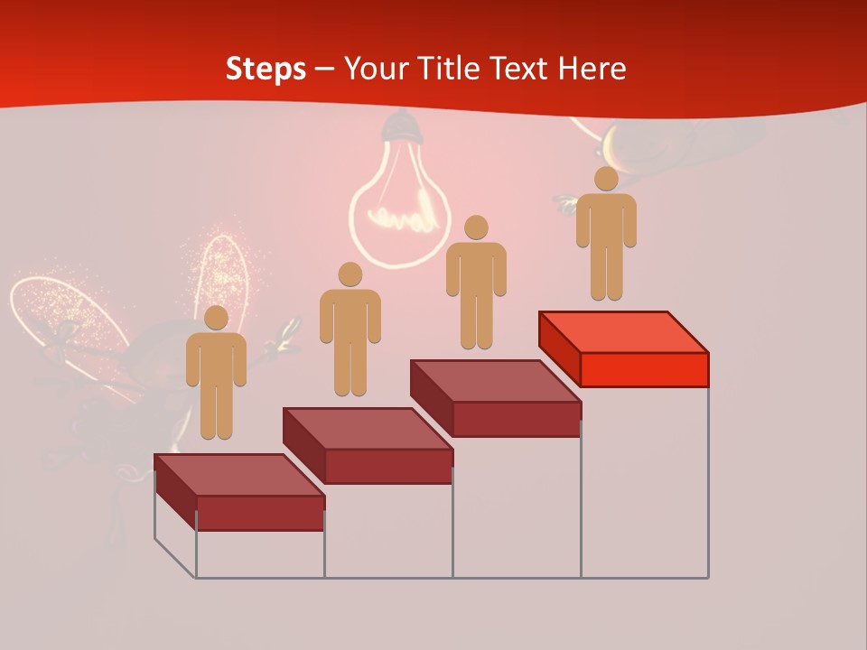 A Powerpoint Presentation With A Red Background PowerPoint Template