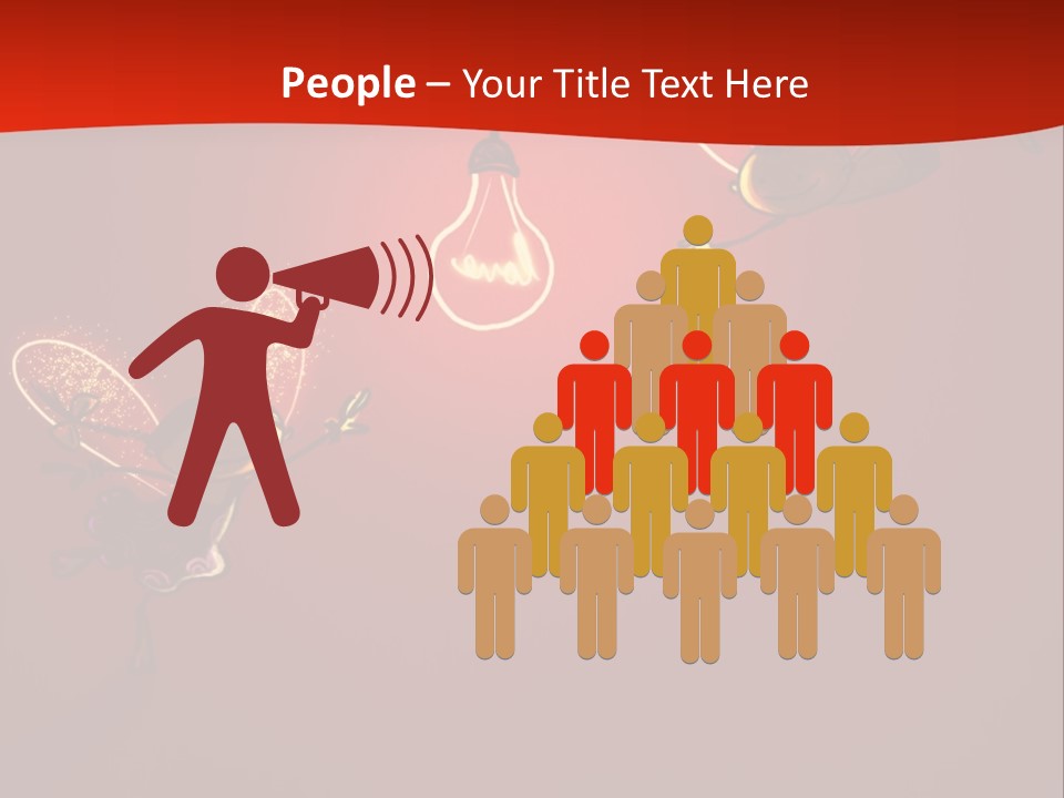A Powerpoint Presentation With A Red Background PowerPoint Template