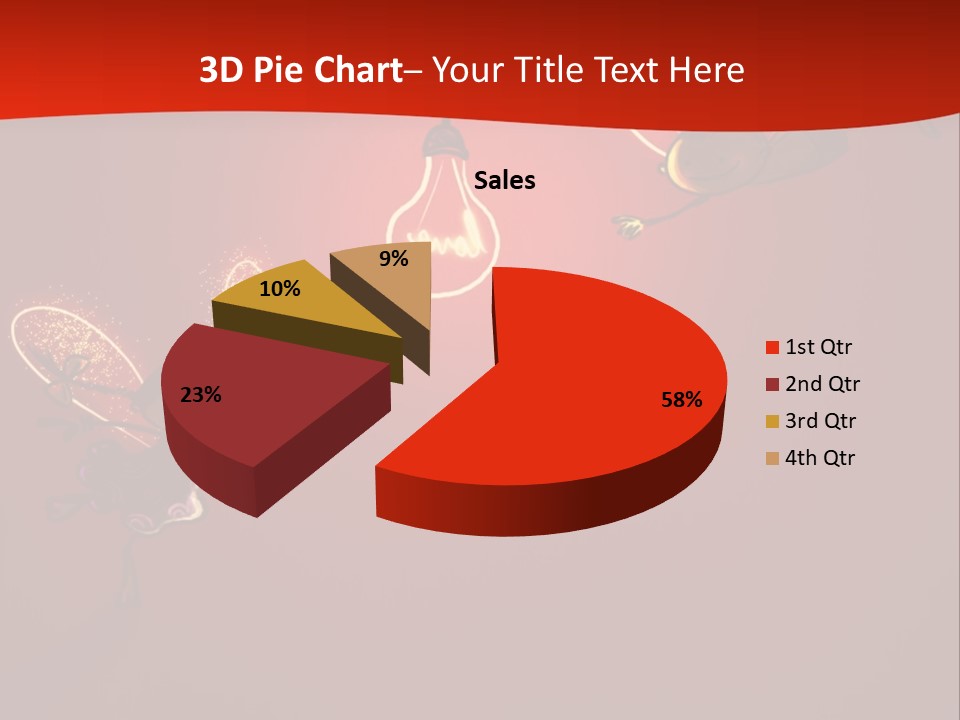 A Powerpoint Presentation With A Red Background PowerPoint Template