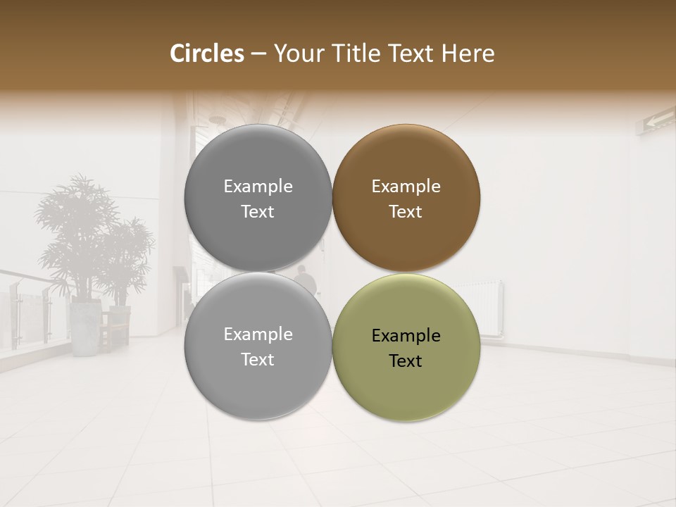 A Couple Of People Walking Down A Hallway PowerPoint Template