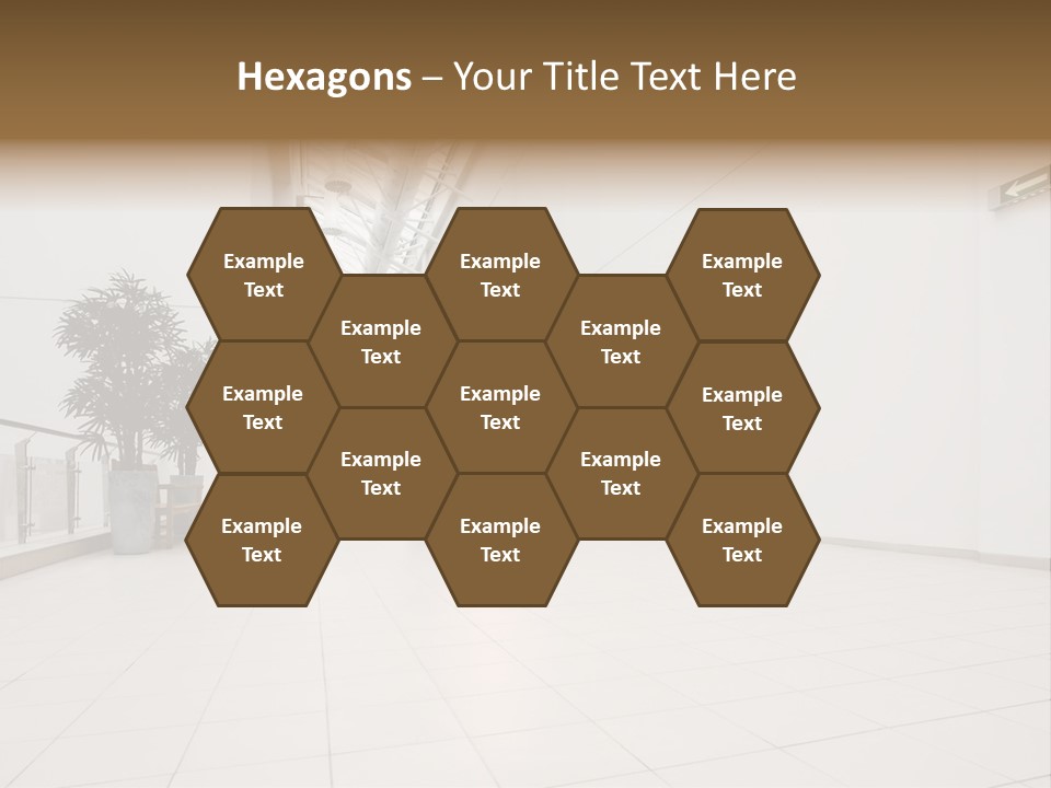 A Couple Of People Walking Down A Hallway PowerPoint Template