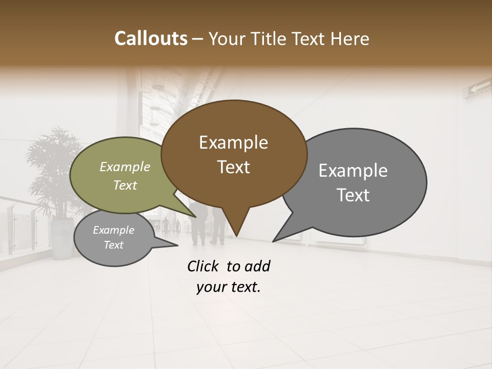 A Couple Of People Walking Down A Hallway PowerPoint Template