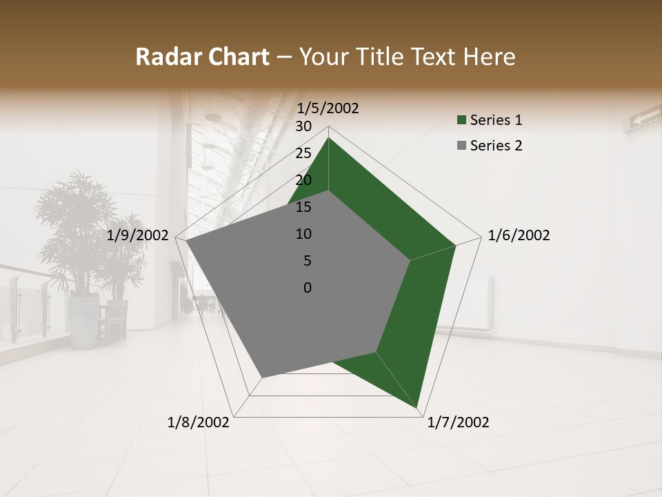A Couple Of People Walking Down A Hallway PowerPoint Template