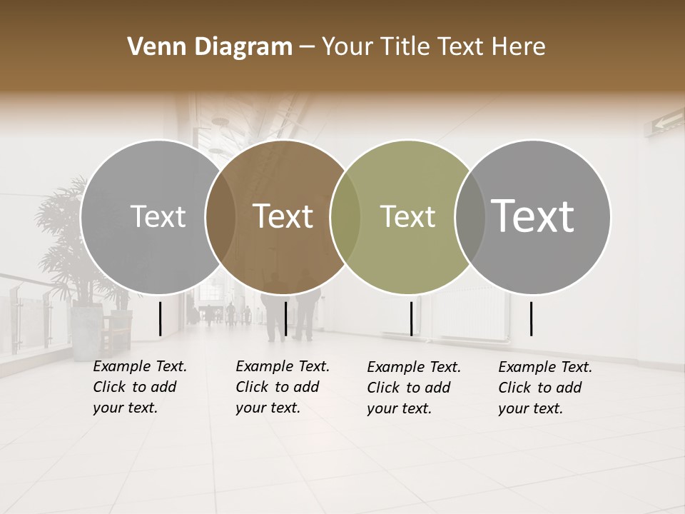 A Couple Of People Walking Down A Hallway PowerPoint Template