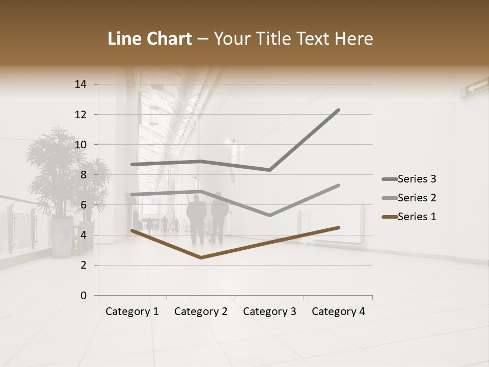 A Couple Of People Walking Down A Hallway PowerPoint Template
