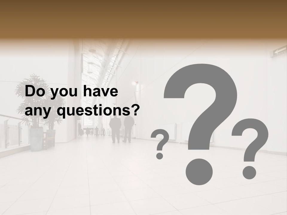 A Couple Of People Walking Down A Hallway PowerPoint Template