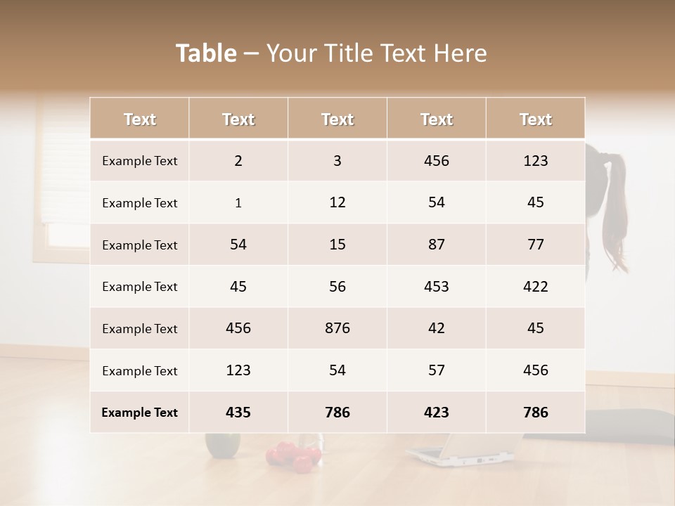 A Woman Sitting On The Floor Using A Laptop Computer PowerPoint Template