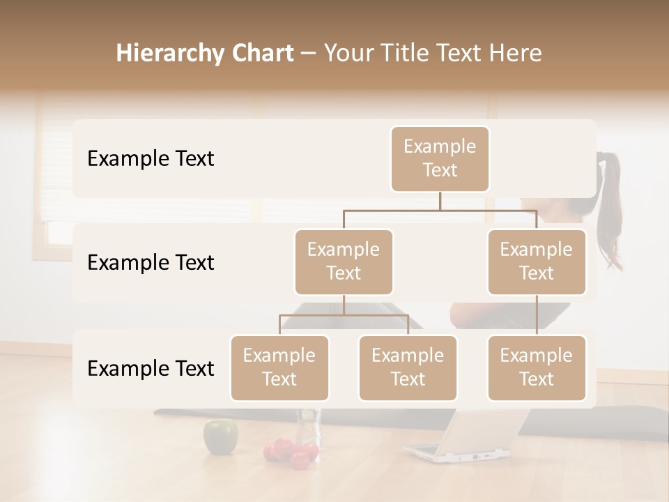 A Woman Sitting On The Floor Using A Laptop Computer PowerPoint Template