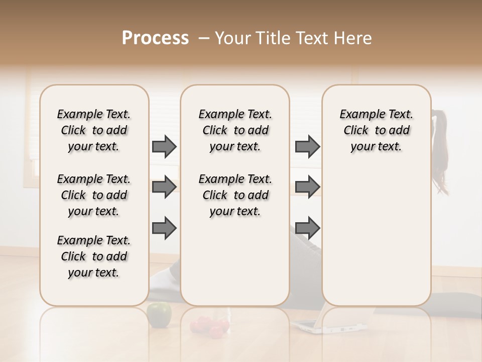 A Woman Sitting On The Floor Using A Laptop Computer PowerPoint Template