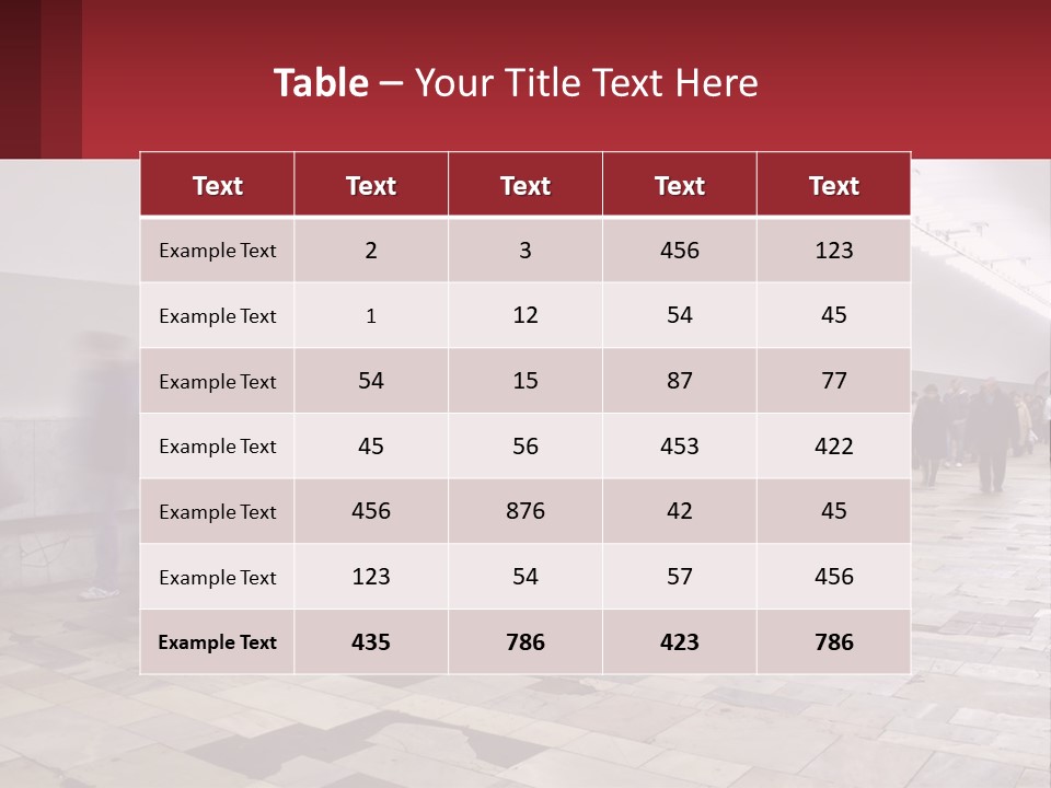 A Group Of People Walking Down A Long Hallway PowerPoint Template