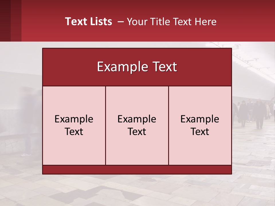 A Group Of People Walking Down A Long Hallway PowerPoint Template