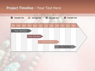 A Woman Wearing A Green And White Beaded Necklace PowerPoint Template