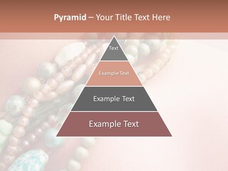 A Woman Wearing A Green And White Beaded Necklace PowerPoint Template