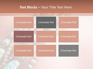 A Woman Wearing A Green And White Beaded Necklace PowerPoint Template