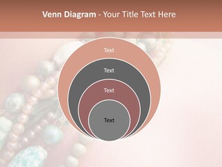 A Woman Wearing A Green And White Beaded Necklace PowerPoint Template