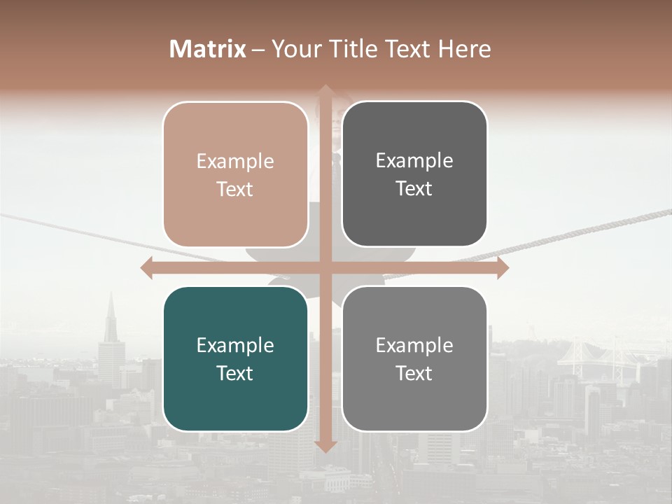 A Man Sitting On A Rope With A Laptop In His Hands PowerPoint Template