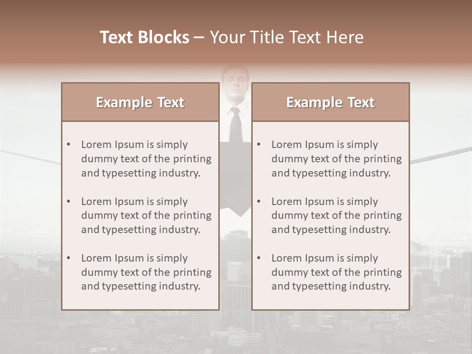 A Man Sitting On A Rope With A Laptop In His Hands PowerPoint Template