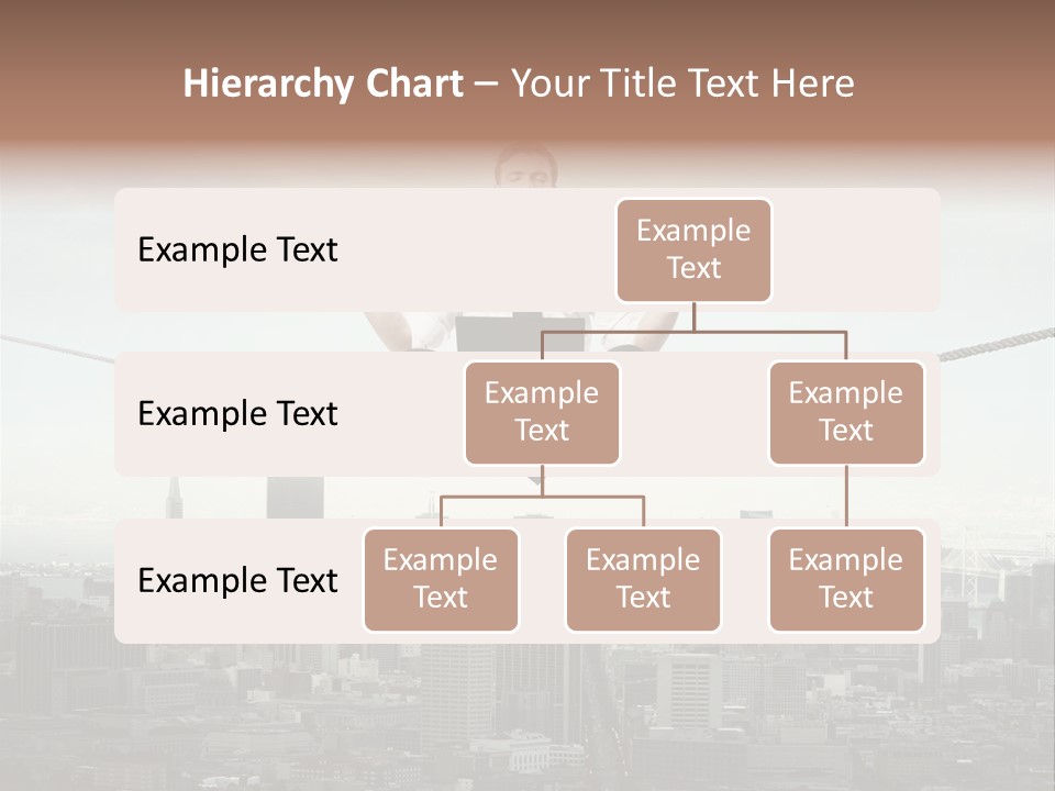 A Man Sitting On A Rope With A Laptop In His Hands PowerPoint Template