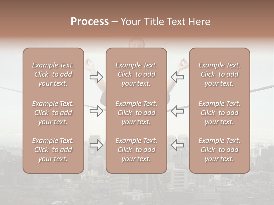 A Man Sitting On A Rope With A Laptop In His Hands PowerPoint Template