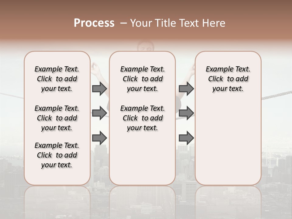A Man Sitting On A Rope With A Laptop In His Hands PowerPoint Template