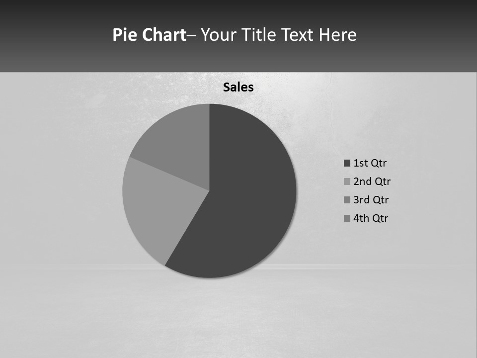 A Black And White Photo Of An Empty Room PowerPoint Template