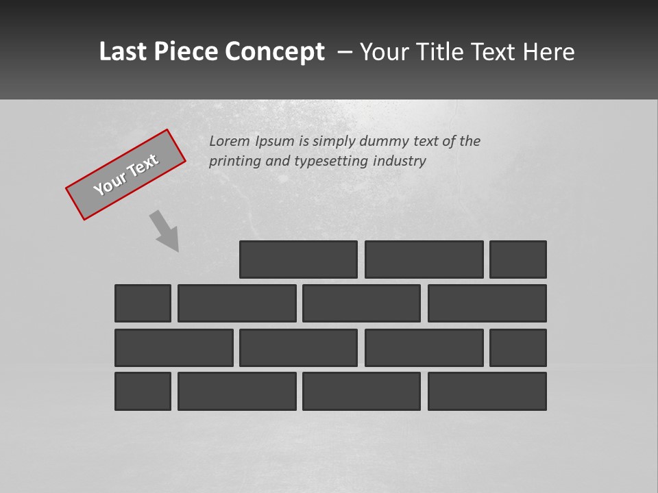 A Black And White Photo Of An Empty Room PowerPoint Template