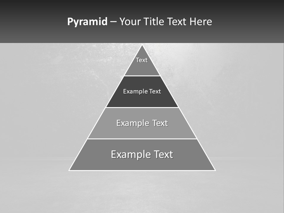 A Black And White Photo Of An Empty Room PowerPoint Template