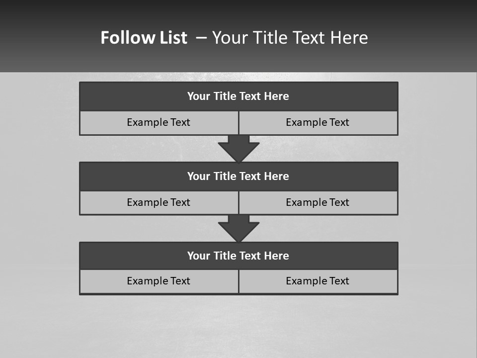 A Black And White Photo Of An Empty Room PowerPoint Template