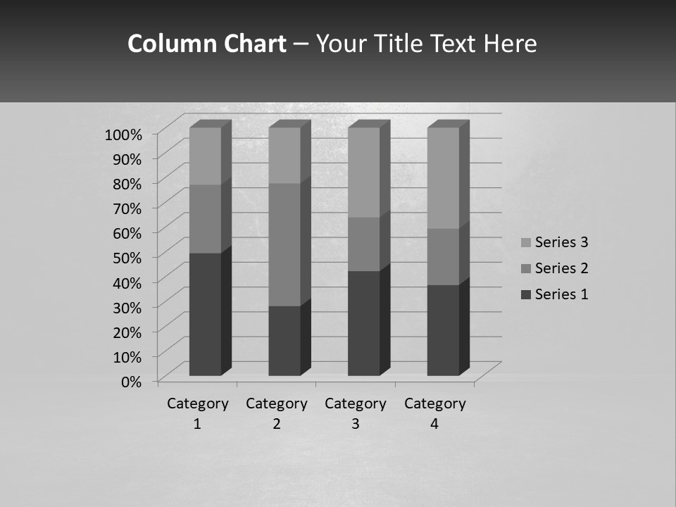 A Black And White Photo Of An Empty Room PowerPoint Template