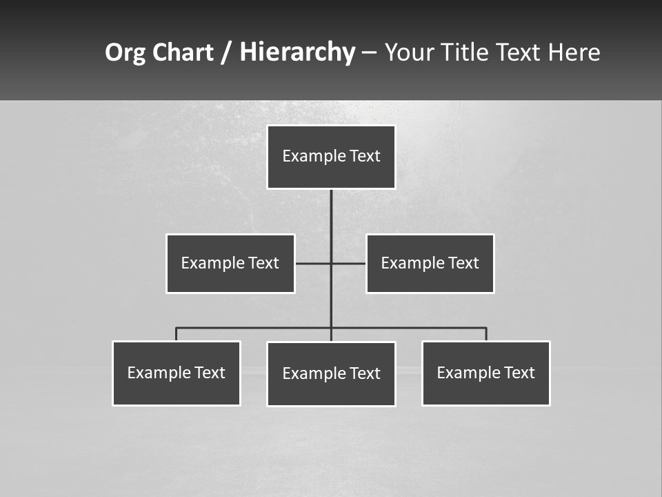 A Black And White Photo Of An Empty Room PowerPoint Template