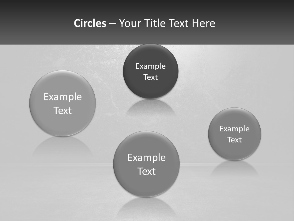 A Black And White Photo Of An Empty Room PowerPoint Template