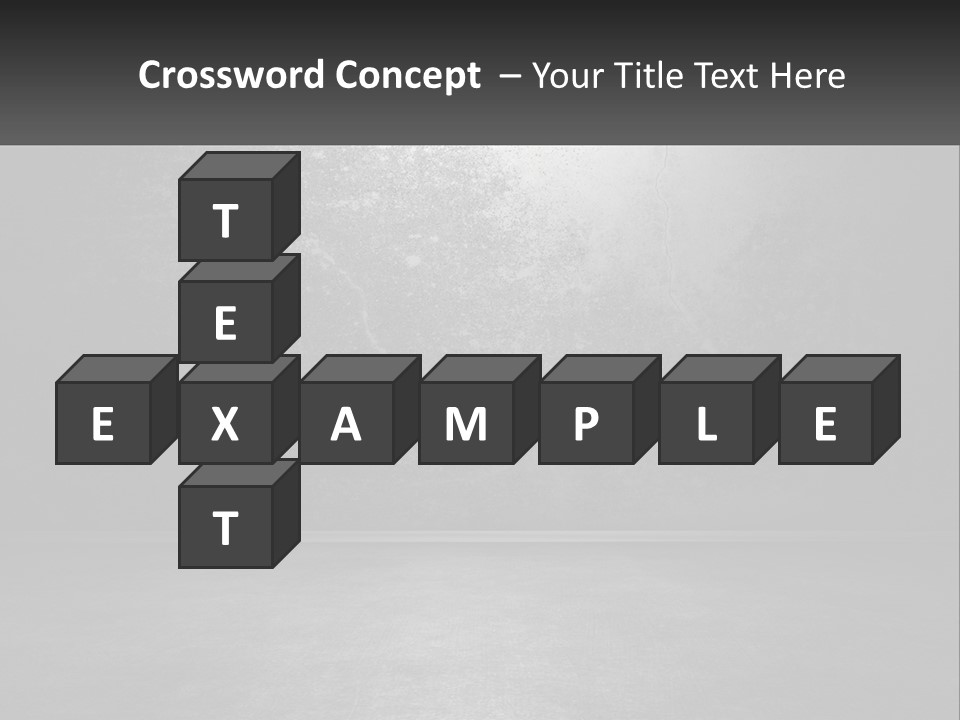 A Black And White Photo Of An Empty Room PowerPoint Template