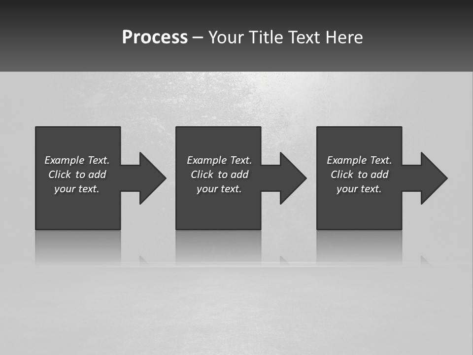 A Black And White Photo Of An Empty Room PowerPoint Template