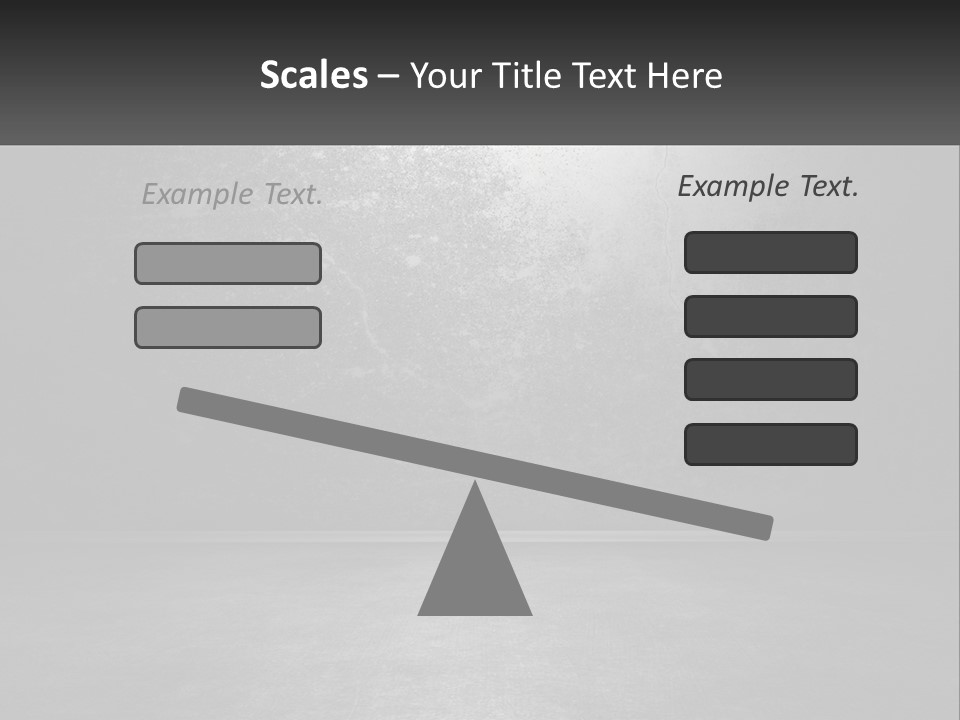 A Black And White Photo Of An Empty Room PowerPoint Template