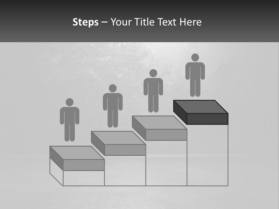 A Black And White Photo Of An Empty Room PowerPoint Template