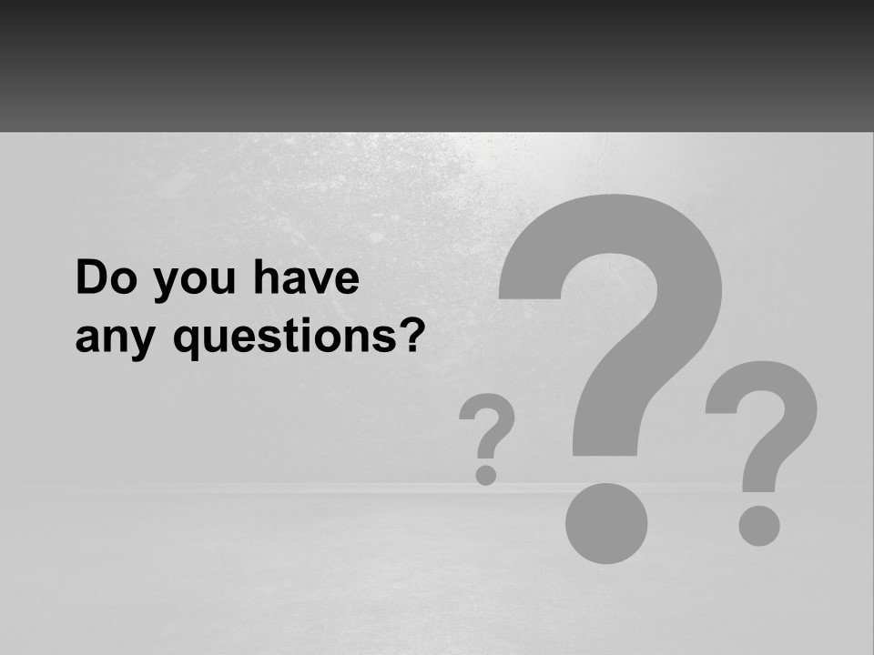 A Black And White Photo Of An Empty Room PowerPoint Template