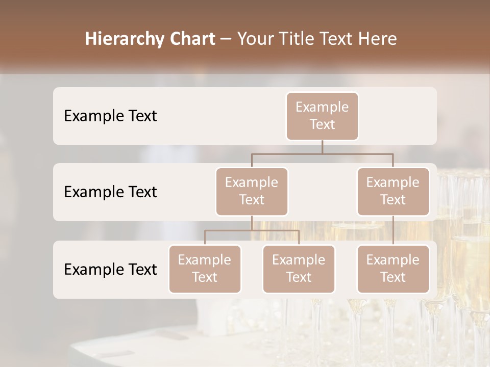 A Group Of People Standing Around A Table With Glasses Of Champagne PowerPoint Template